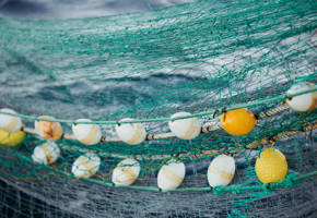 Fishing net close up