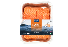 4 stykker laks naturell på 125 gram i aluminiumsform